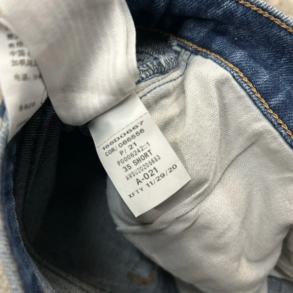 Abercrombie Fitch High Rise Mom Jean Women's 35/20s Blue Y2K 90s Denim‎